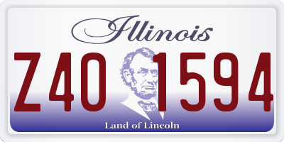 IL license plate Z401594