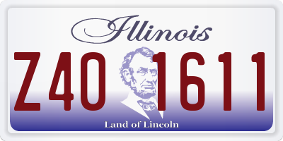 IL license plate Z401611
