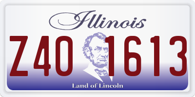 IL license plate Z401613
