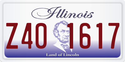 IL license plate Z401617