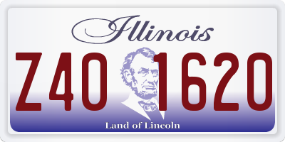 IL license plate Z401620