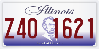 IL license plate Z401621