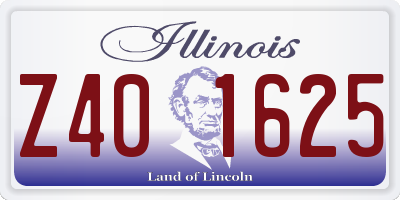 IL license plate Z401625