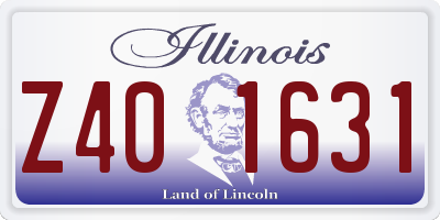 IL license plate Z401631