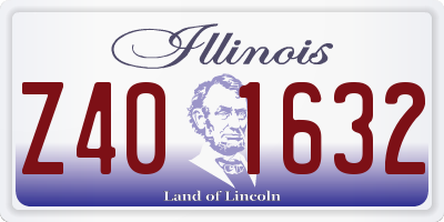 IL license plate Z401632
