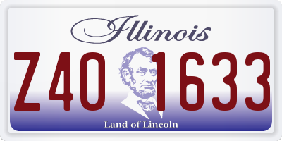 IL license plate Z401633