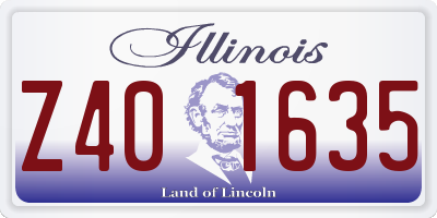 IL license plate Z401635