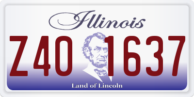 IL license plate Z401637