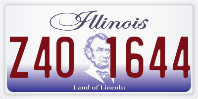 IL license plate Z401644