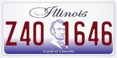 IL license plate Z401646