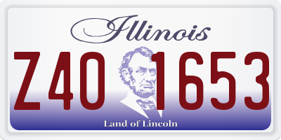 IL license plate Z401653