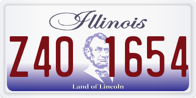 IL license plate Z401654