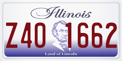 IL license plate Z401662