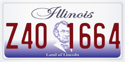 IL license plate Z401664