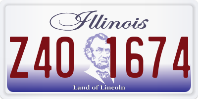 IL license plate Z401674
