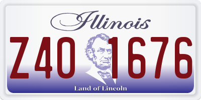 IL license plate Z401676