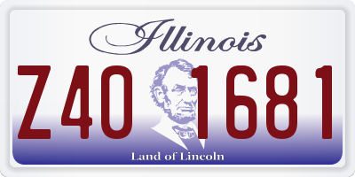 IL license plate Z401681