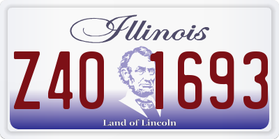 IL license plate Z401693