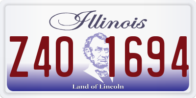 IL license plate Z401694