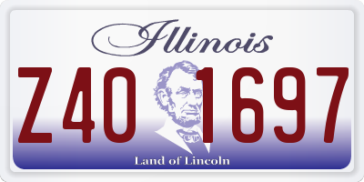 IL license plate Z401697