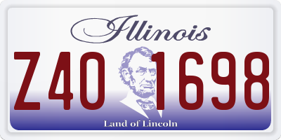 IL license plate Z401698