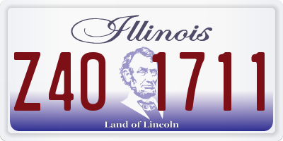 IL license plate Z401711