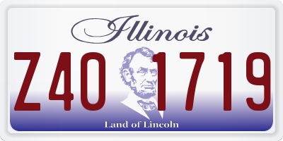 IL license plate Z401719