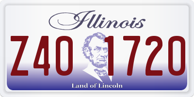 IL license plate Z401720