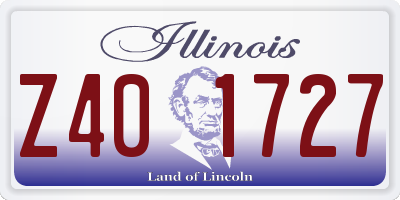 IL license plate Z401727