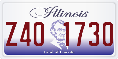 IL license plate Z401730
