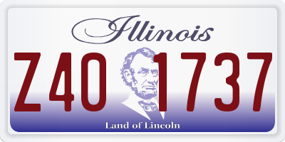 IL license plate Z401737