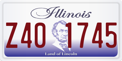 IL license plate Z401745