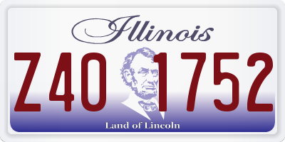IL license plate Z401752