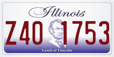 IL license plate Z401753