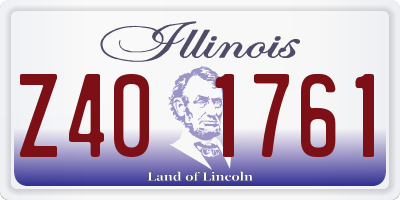 IL license plate Z401761