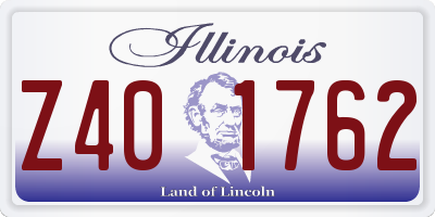 IL license plate Z401762