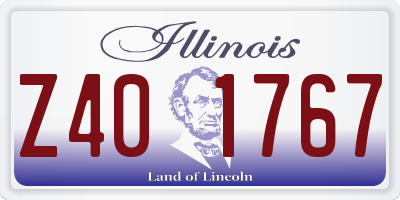 IL license plate Z401767