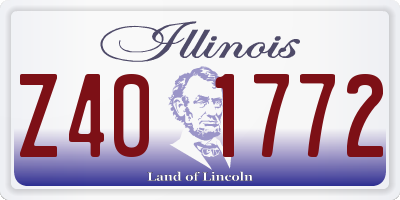 IL license plate Z401772