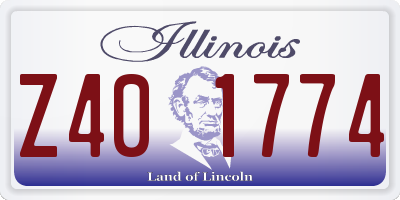 IL license plate Z401774