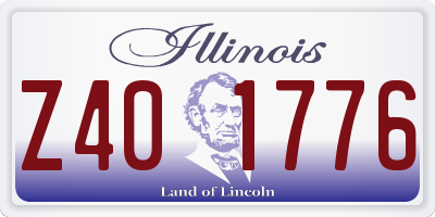 IL license plate Z401776