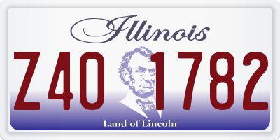 IL license plate Z401782