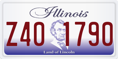 IL license plate Z401790