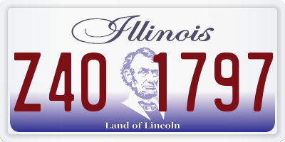 IL license plate Z401797