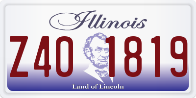 IL license plate Z401819