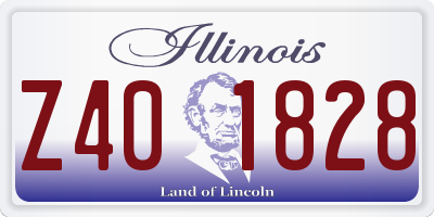 IL license plate Z401828