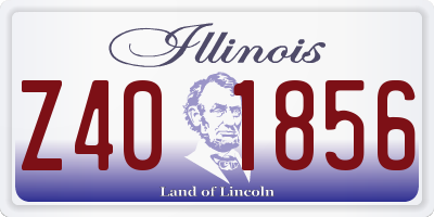 IL license plate Z401856