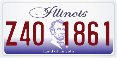 IL license plate Z401861