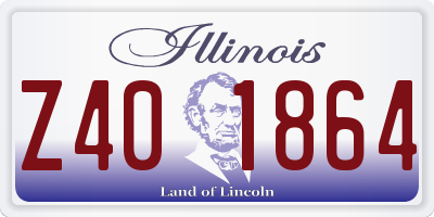 IL license plate Z401864