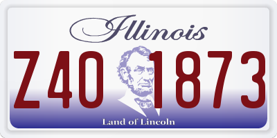 IL license plate Z401873