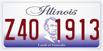 IL license plate Z401913